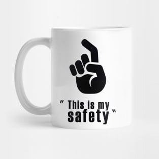 "This is My Safety Awareness Tee: Stylish Commitment to Responsible Gun Ownership" Mug